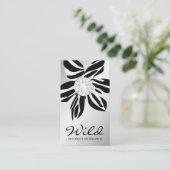 311 wilder Diamant SS der Zebra-Blumen-| Visitenkarte (Stehend Vorderseite)