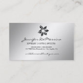 311 wilder Diamant SS der Zebra-Blumen-| Visitenkarte (Rückseite)