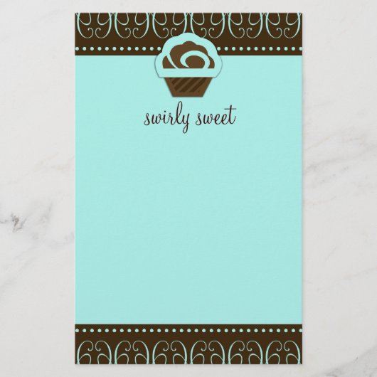 311-Wirbel süßer türkisfarbener Flyer (Vorne)