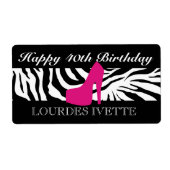 311 Zebra Heel Pink Label (Vorne)