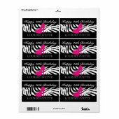 311 Zebra Heel Pink Label (Vorne)