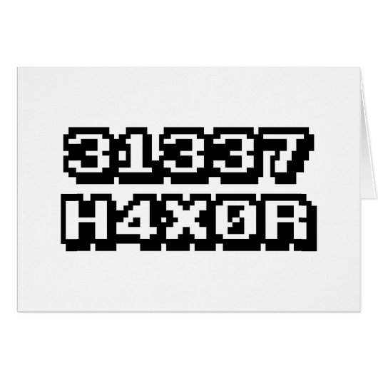 31337 H4X0R (Vorderseite (Horizontal))