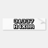 31337 H4X0R AUTOAUFKLEBER (Vorne)