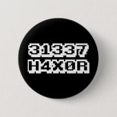 31337 H4X0R BUTTON (Vorderseite)
