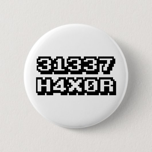 31337 H4X0R BUTTON (Vorderseite)