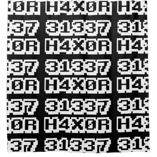 31337 H4X0R DUSCHVORHANG (Vorderseite)