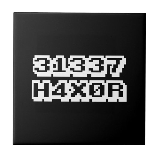 31337 H4X0R FLIESE (Vorderseite)