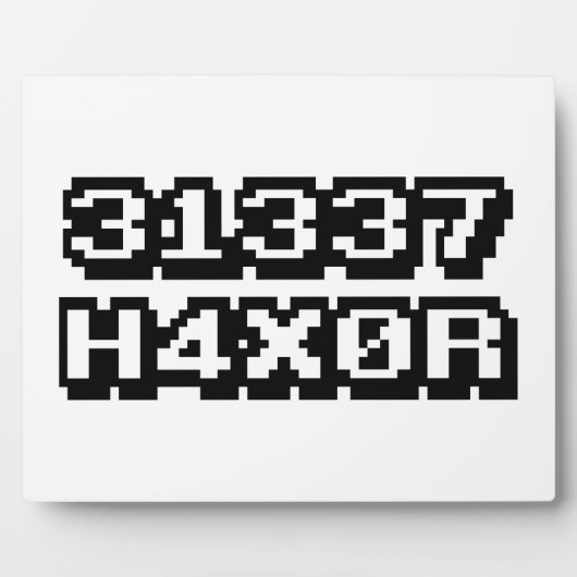 31337 H4X0R FOTOPLATTE (Vorderseite)