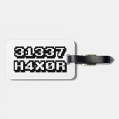 31337 H4X0R GEPÄCKANHÄNGER (Rückseite horizontal)