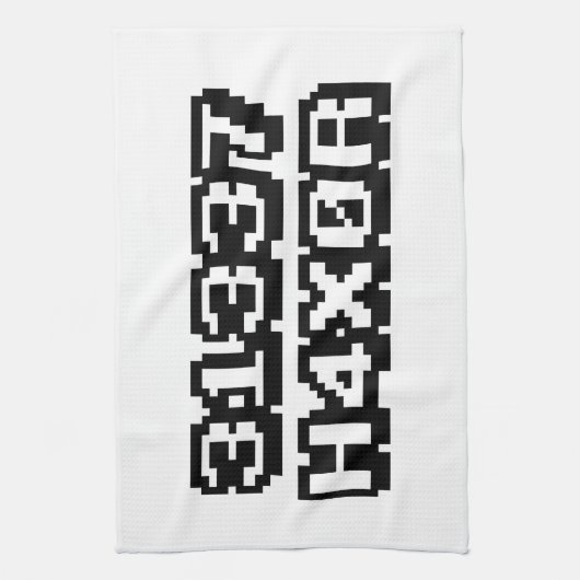 31337 H4X0R HANDTUCH (Vertikal)