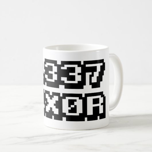 31337 H4X0R KAFFEETASSE (VorderseiteRechts)