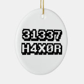 31337 H4X0R KERAMIKORNAMENT (Rechts)