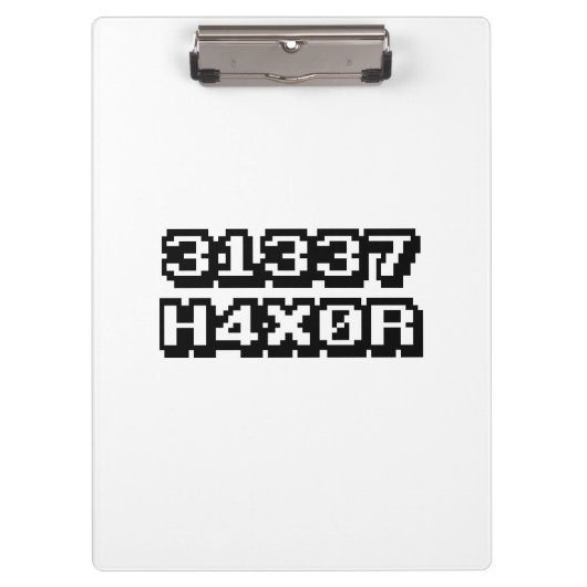 31337 H4X0R KLEMMBRETT (Vorderseite)
