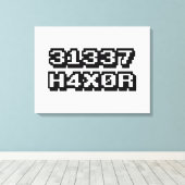 31337 H4X0R LEINWANDDRUCK (Insitu (Holzboden))