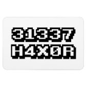 31337 H4X0R MAGNET (Horizontal)