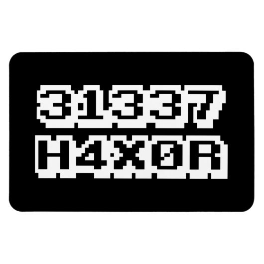 31337 H4X0R MAGNET (Horizontal)