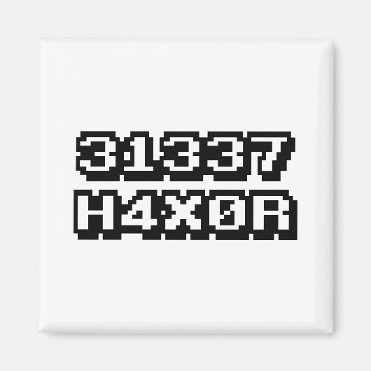 31337 H4X0R MAGNET (Vorne)