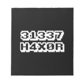 31337 H4X0R NOTIZBLOCK (Vorderseite)