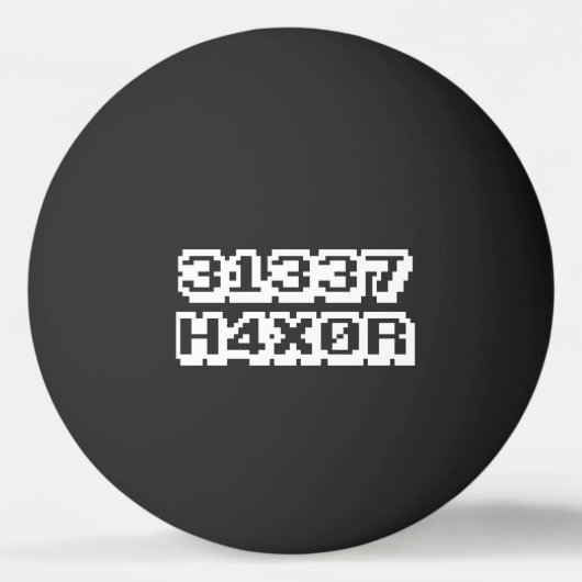 31337 H4X0R Ping-Pong BALL (Rückseite)
