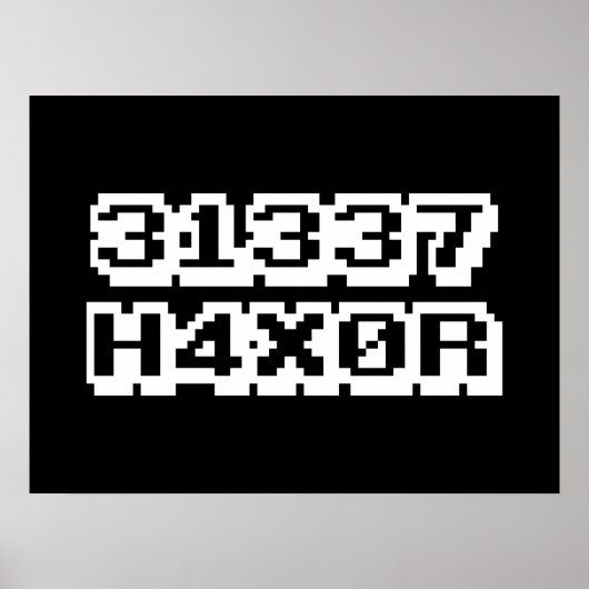 31337 H4X0R POSTER (Vorne)