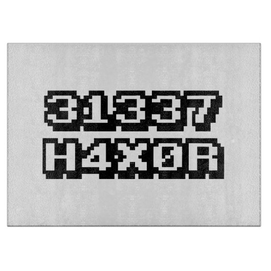 31337 H4X0R SCHNEIDEBRETT (Vorderseite)