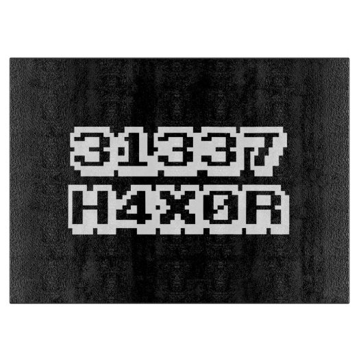 31337 H4X0R SCHNEIDEBRETT (Vorderseite)