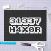 31337 H4X0R SEIDENPAPIER (Handwerk)