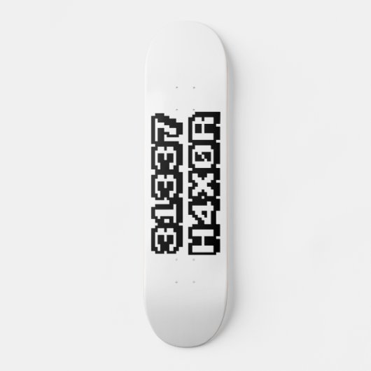 31337 H4X0R SKATEBOARD (Vorderseite)