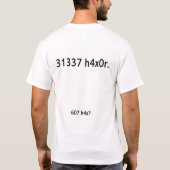 31337 h4x0r T-Shirt (Rückseite)