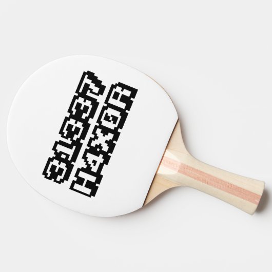 31337 H4X0R TISCHTENNIS SCHLÄGER (Seitenansicht)