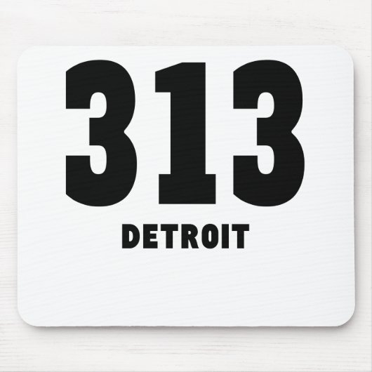 313 Detroit Mousepad (Vorne)