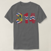 314 St Louis Flag Missouri T-Shirt (Design vorne)