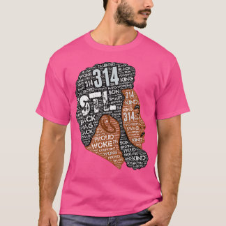 314 Stl Afroamerikanischer Schwarzer Mann Mit Bart T-Shirt