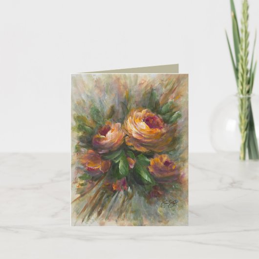 315 Rosen 4 x 5.6 Dankeskarte (Vorderseite)