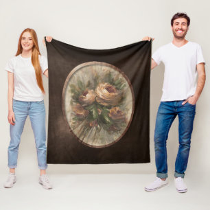 315 Rosen Fleecedecke
