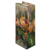 315 Roses Geschenktüte Für Weinflaschen (Vorderseite Schrägansicht)