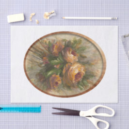 315 Roses oval Seidenpapier