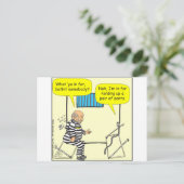 316 Gürtel im Cartoon Postkarte (Stehend Vorderseite)