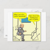 316 Gürtel im Cartoon Postkarte (Vorne/Hinten)