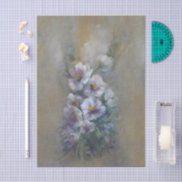 318 Purple white Seidenpapier