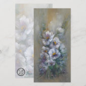 318 white floral 4 x 8" card (Vorne/Hinten)