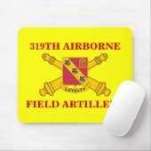 319TH IM FLUGZEUG FELD-ARTILLERIE MOUSEPAD (Mit Mouse)