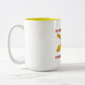 319TH IM FLUGZEUG FELD-ARTILLERIE-TASSE ZWEIFARBIGE TASSE (Links)