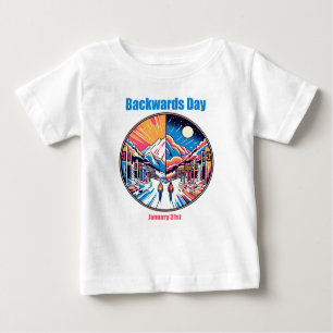 31.01. - Rückwärts Tag Baby T-shirt