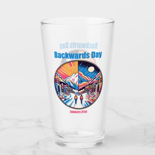 31.01. - Rückwärts Tag Glas (Vorderseite)