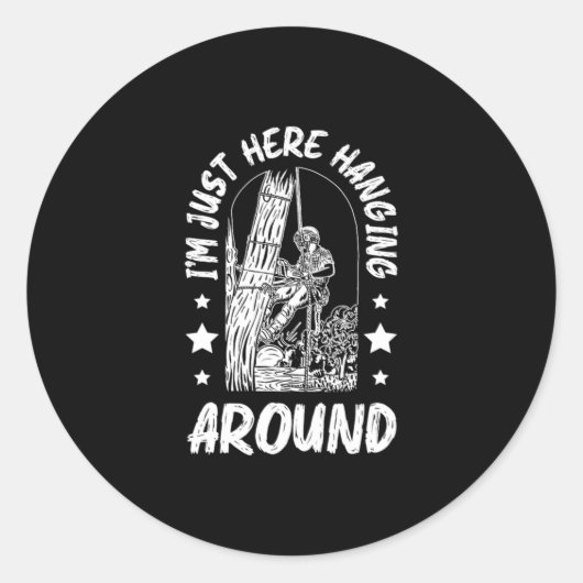 31.Arborist für einen Baumtrimmer Runder Aufkleber (Vorderseite)