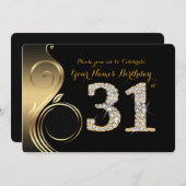 31., Einladung zum Geburtstag, Nummer Diamond, Fot (Vorne/Hinten)