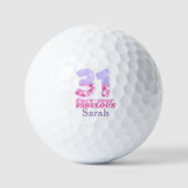 31 Fabelhaftes 31. Geburtstagsgeschenk - Rosa Golfball (Vorderseite)