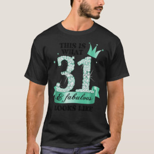 31 & Fabulous I Türkise White Party Group Foto T-Shirt