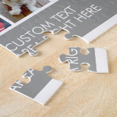 31 Foto-Collage-Raster - Textfeld - grau Puzzle (Seite)